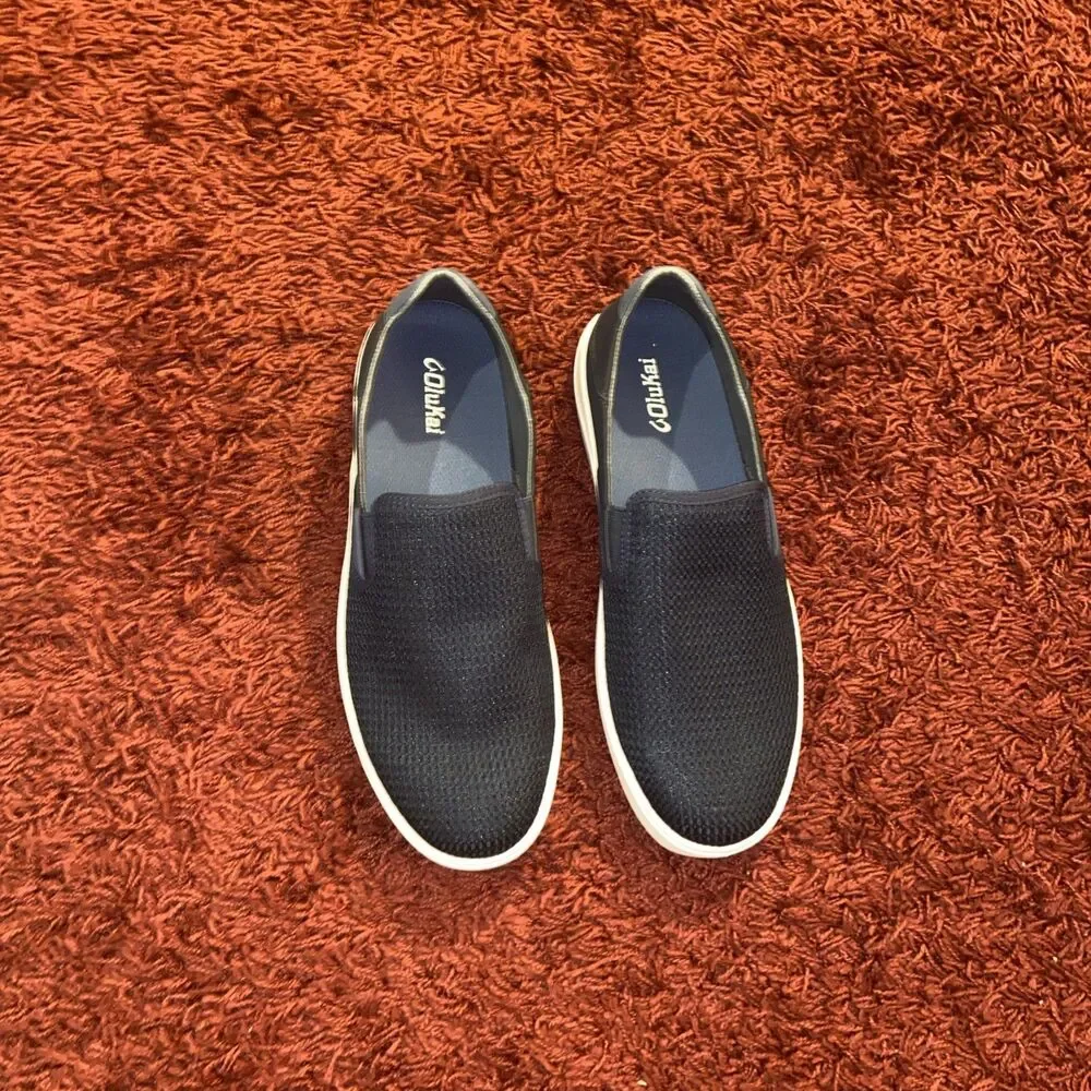 Olukai Lae’ahi Slip On Shoes Men’s 13 Blue Mesh Loafers Comfort Sneakers *READ*